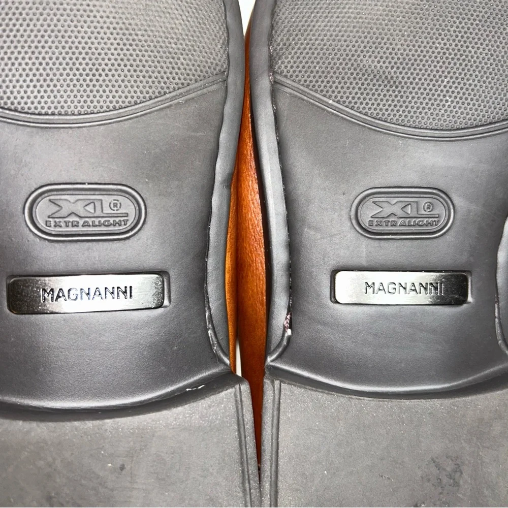 Magnanni Brown Leather Bit Loafers